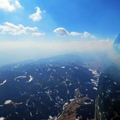Flugwegposition um 12:31:28: Aufgenommen in der Nähe von Veitsch, St. Barbara im Mürztal, Österreich in 2696 Meter
