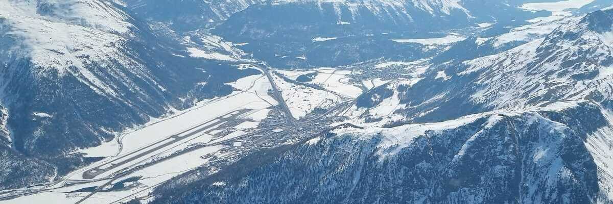 Flugwegposition um 12:52:26: Aufgenommen in der Nähe von Maloja, Schweiz in 3371 Meter