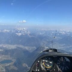 Flugwegposition um 15:02:11: Aufgenommen in der Nähe von Gemeinde Thiersee, 6335, Österreich in 2418 Meter