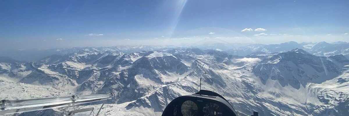 Flugwegposition um 12:38:57: Aufgenommen in der Nähe von Gemeinde Rauris, 5661, Österreich in 3426 Meter