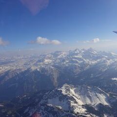 Flugwegposition um 15:05:21: Aufgenommen in der Nähe von Gemeinde Gosau, Österreich in 2815 Meter