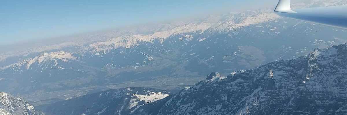 Flugwegposition um 15:39:23: Aufgenommen in der Nähe von Gemeinde Leutasch, Österreich in 2840 Meter