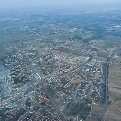 Flugwegposition um 15:13:11: Aufgenommen in der Nähe von Gemeinde Baden, 2500 Baden, Österreich in 1420 Meter