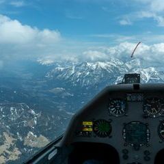 Flugwegposition um 13:07:10: Aufgenommen in der Nähe von Gemeinde Lesachtal, Österreich in 3022 Meter