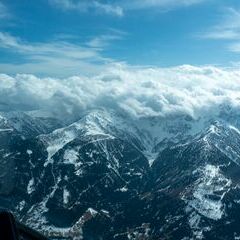 Flugwegposition um 13:07:25: Aufgenommen in der Nähe von Gemeinde Lesachtal, Österreich in 3036 Meter