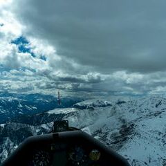 Flugwegposition um 13:08:49: Aufgenommen in der Nähe von Gemeinde Anras, Österreich in 2666 Meter