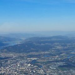 Flugwegposition um 16:19:38: Aufgenommen in der Nähe von Villach, Österreich in 1669 Meter