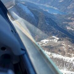 Flugwegposition um 15:17:34: Aufgenommen in der Nähe von Gemeinde Hermagor-Pressegger See, Österreich in 2234 Meter