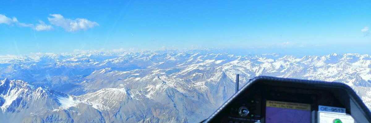 Flugwegposition um 14:29:57: Aufgenommen in der Nähe von Arrondissement de Barcelonnette, Frankreich in 4021 Meter