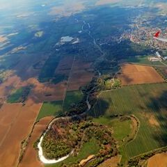 Flugwegposition um 12:23:02: Aufgenommen in der Nähe von Kreis Körmend, Ungarn in 1271 Meter