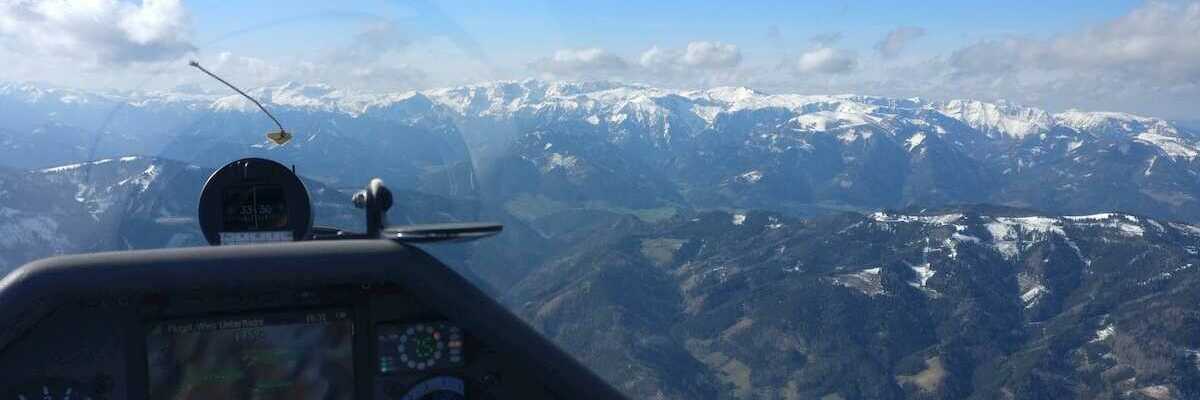 Flugwegposition um 14:32:00: Aufgenommen in der Nähe von Kapfenberg, Österreich in 2189 Meter