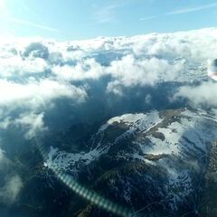 Flugwegposition um 15:32:56: Aufgenommen in der Nähe von Aflenz Land, Österreich in 2733 Meter