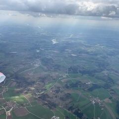 Flugwegposition um 14:24:27: Aufgenommen in der Nähe von Passau, Deutschland in 2162 Meter