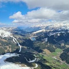 Flugwegposition um 14:04:19: Aufgenommen in der Nähe von Gemeinde Gerlos, 6281 Gerlos, Österreich in 2502 Meter