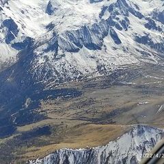 Flugwegposition um 13:07:10: Aufgenommen in der Nähe von 38020 Pellizzano, Autonome Provinz Trient, Italien in 3409 Meter