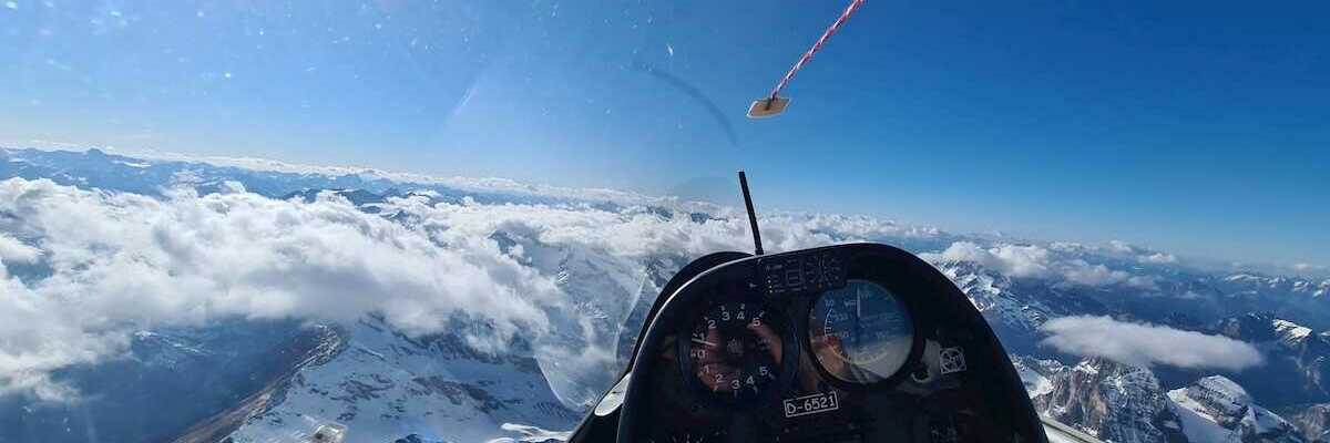 Flugwegposition um 15:44:58: Aufgenommen in der Nähe von 39041 Brenner, Autonome Provinz Bozen - Südtirol, Italien in 3863 Meter