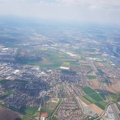 Flugwegposition um 11:57:39: Aufgenommen in der Nähe von Regensburg, Deutschland in 1478 Meter