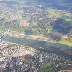 Verortung via Georeferenzierung der Kamera: Aufgenommen in der Nähe von Passau, Deutschland in 1800 Meter