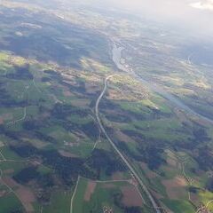 Verortung via Georeferenzierung der Kamera: Aufgenommen in der Nähe von Passau, Deutschland in 2000 Meter
