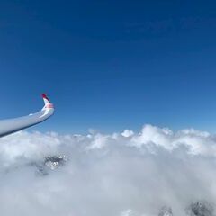 Flugwegposition um 13:38:29: Aufgenommen in der Nähe von 39041 Brenner, Autonome Provinz Bozen - Südtirol, Italien in 3442 Meter