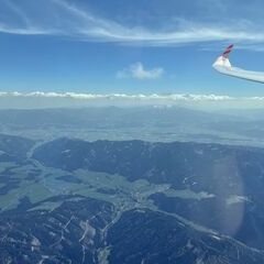 Flugwegposition um 11:24:02: Aufgenommen in der Nähe von Gemeinde Gaal, Österreich in 2520 Meter