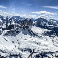 Flugwegposition um 13:17:12: Aufgenommen in der Nähe von 39030 Sexten, Autonome Provinz Bozen - Südtirol, Italien in 3017 Meter