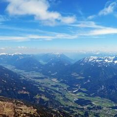 Flugwegposition um 11:44:37: Aufgenommen in der Nähe von Gemeinde Dellach im Drautal, Österreich in 2655 Meter