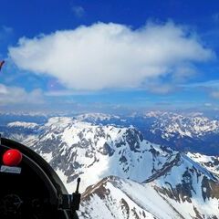 Flugwegposition um 09:39:34: Aufgenommen in der Nähe von Hafning bei Trofaiach, Österreich in 2264 Meter
