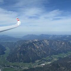 Flugwegposition um 13:23:45: Aufgenommen in der Nähe von Gemeinde, 6393 St. Ulrich am Pillersee, Österreich in 2849 Meter