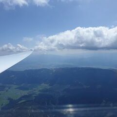 Flugwegposition um 11:34:40: Aufgenommen in der Nähe von Gemeinde Gaal, Österreich in 2538 Meter