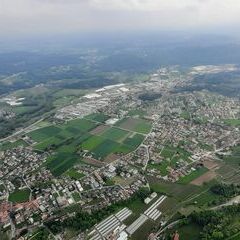 Flugwegposition um 13:55:31: Aufgenommen in der Nähe von Bezirk Mendrisio, Schweiz in 992 Meter