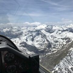 Flugwegposition um 11:54:47: Aufgenommen in der Nähe von Gemeinde Muhr, 5583, Österreich in 3365 Meter