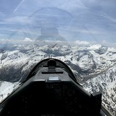 Flugwegposition um 11:54:23: Aufgenommen in der Nähe von Gemeinde Muhr, 5583, Österreich in 3392 Meter