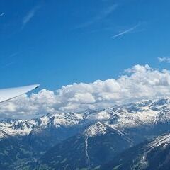 Flugwegposition um 13:06:20: Aufgenommen in der Nähe von Gemeinde Dorfgastein, 5632, Österreich in 2740 Meter