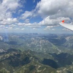 Flugwegposition um 11:12:52: Aufgenommen in der Nähe von Veitsch, St. Barbara im Mürztal, Österreich in 2362 Meter