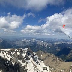 Flugwegposition um 11:50:07: Aufgenommen in der Nähe von Hafning bei Trofaiach, Österreich in 2421 Meter