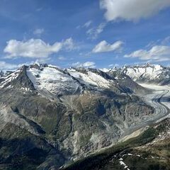 Flugwegposition um 14:50:05: Aufgenommen in der Nähe von Raron, Schweiz in 2857 Meter