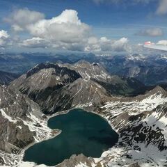 Verortung via Georeferenzierung der Kamera: Aufgenommen in der Nähe von Prättigau/Davos, Schweiz in 3200 Meter