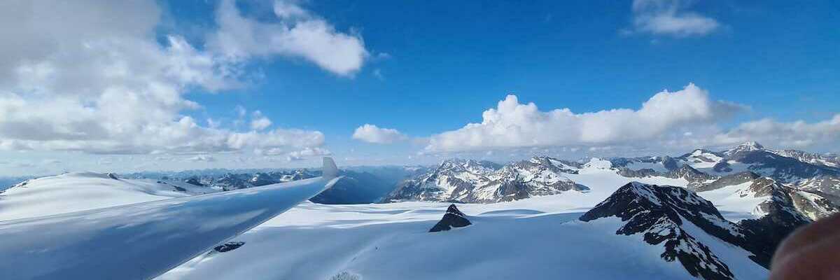 Flugwegposition um 16:06:34: Aufgenommen in der Nähe von Gemeinde Sölden, Österreich in 3376 Meter