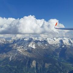 Verortung via Georeferenzierung der Kamera: Aufgenommen in der Nähe von Bezirk Surselva, Schweiz in 3500 Meter