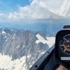 Flugwegposition um 13:21:24: Aufgenommen in der Nähe von Gemeinde Ramsau am Dachstein, 8972, Österreich in 3111 Meter