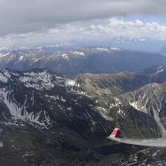 Flugwegposition um 12:10:01: Aufgenommen in der Nähe von 39030 Gais, Autonome Provinz Bozen - Südtirol, Italien in 3295 Meter