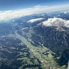 Flugwegposition um 13:48:07: Aufgenommen in der Nähe von Michaelerberg, Österreich in 5354 Meter
