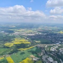 Flugwegposition um 11:29:55: Aufgenommen in der Nähe von Okres Jihlava, Tschechien in 1426 Meter
