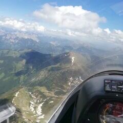 Flugwegposition um 12:10:36: Aufgenommen in der Nähe von Gemeinde Wald am Schoberpaß, 8781, Österreich in 2628 Meter