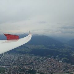 Flugwegposition um 13:18:59: Aufgenommen in der Nähe von Innsbruck, Österreich in 1959 Meter
