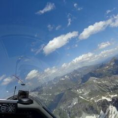 Flugwegposition um 12:17:22: Aufgenommen in der Nähe von Gemeinde Tweng, Tweng, Österreich in 2504 Meter