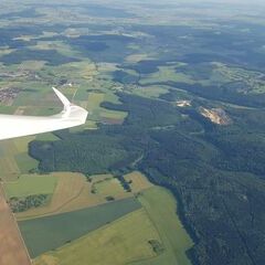 Flugwegposition um 15:52:40: Aufgenommen in der Nähe von Ostalbkreis, Deutschland in 1702 Meter