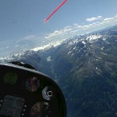 Flugwegposition um 12:32:09: Aufgenommen in der Nähe von Gemeinde Jerzens, Jerzens, Österreich in 3370 Meter
