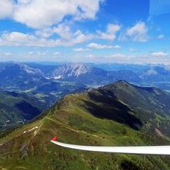 Flugwegposition um 12:04:38: Aufgenommen in der Nähe von Kleinsölk, 8961, Österreich in 2163 Meter